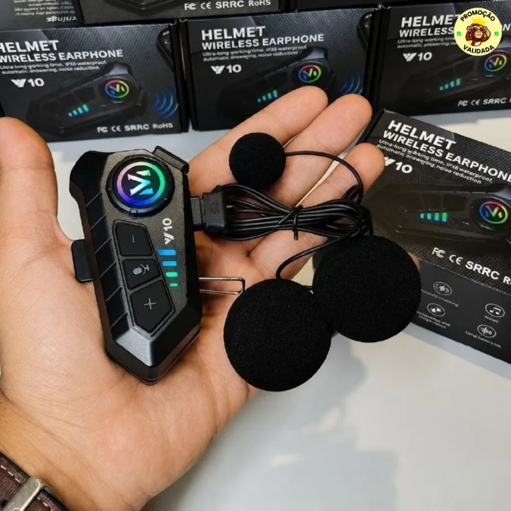 Fone de Ouvido Para Capacete Intercomunicador