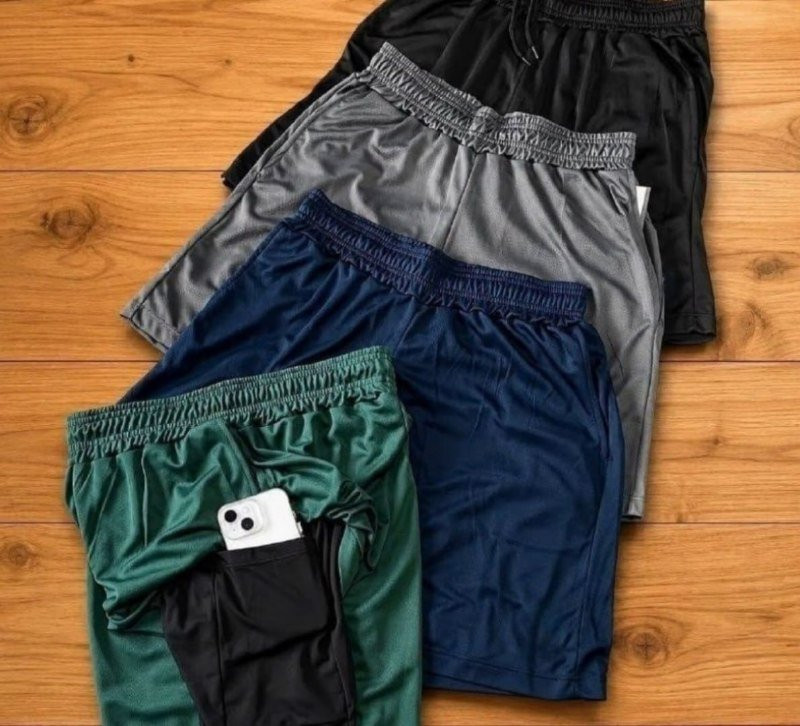 Kit 4 Shorts 2 em 1 Dryfit