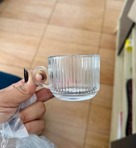 Kit 6 Xícaras de Café Vidro 90ml Wolff
