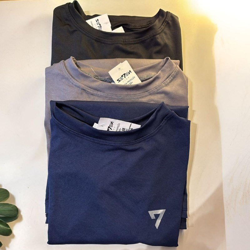 Kit 3 Camisetas Térmicas Masculina Uv50