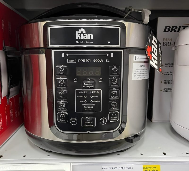 Kian Panela de Pressão Elétrica 5L - 127V