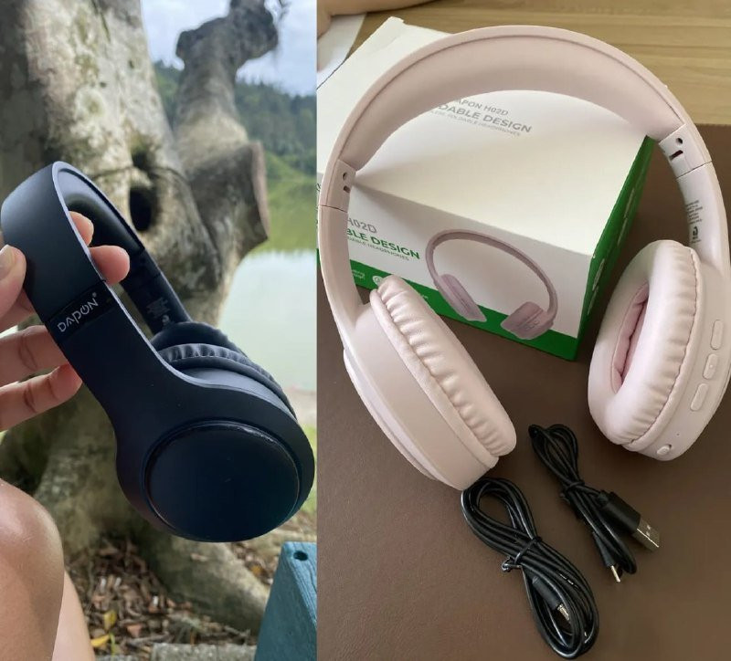 Fone De Ouvido Headphone Dapon H02d Bluetooth 5.1 Over-ear - Opções de Cores