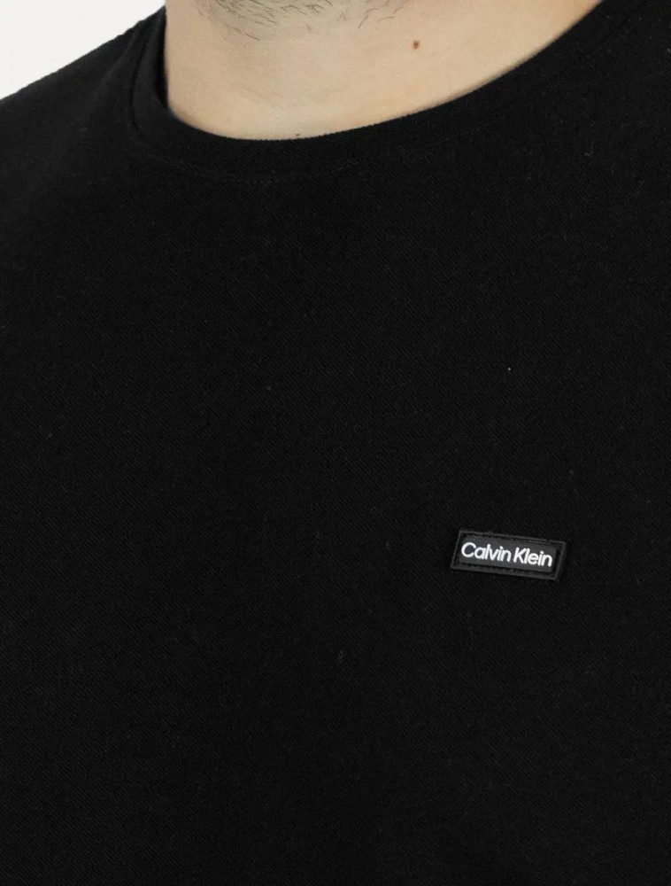Camiseta Calvin Klein Masculina Piquet Preta