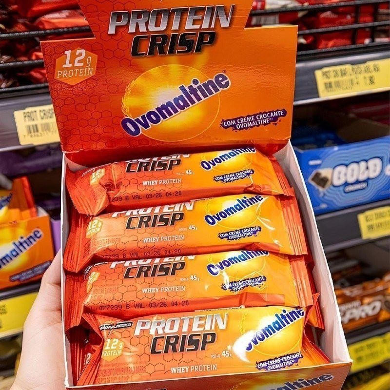 12 Unidades Barra de Proteína Integralmédica Crisp Bar Ovomaltine