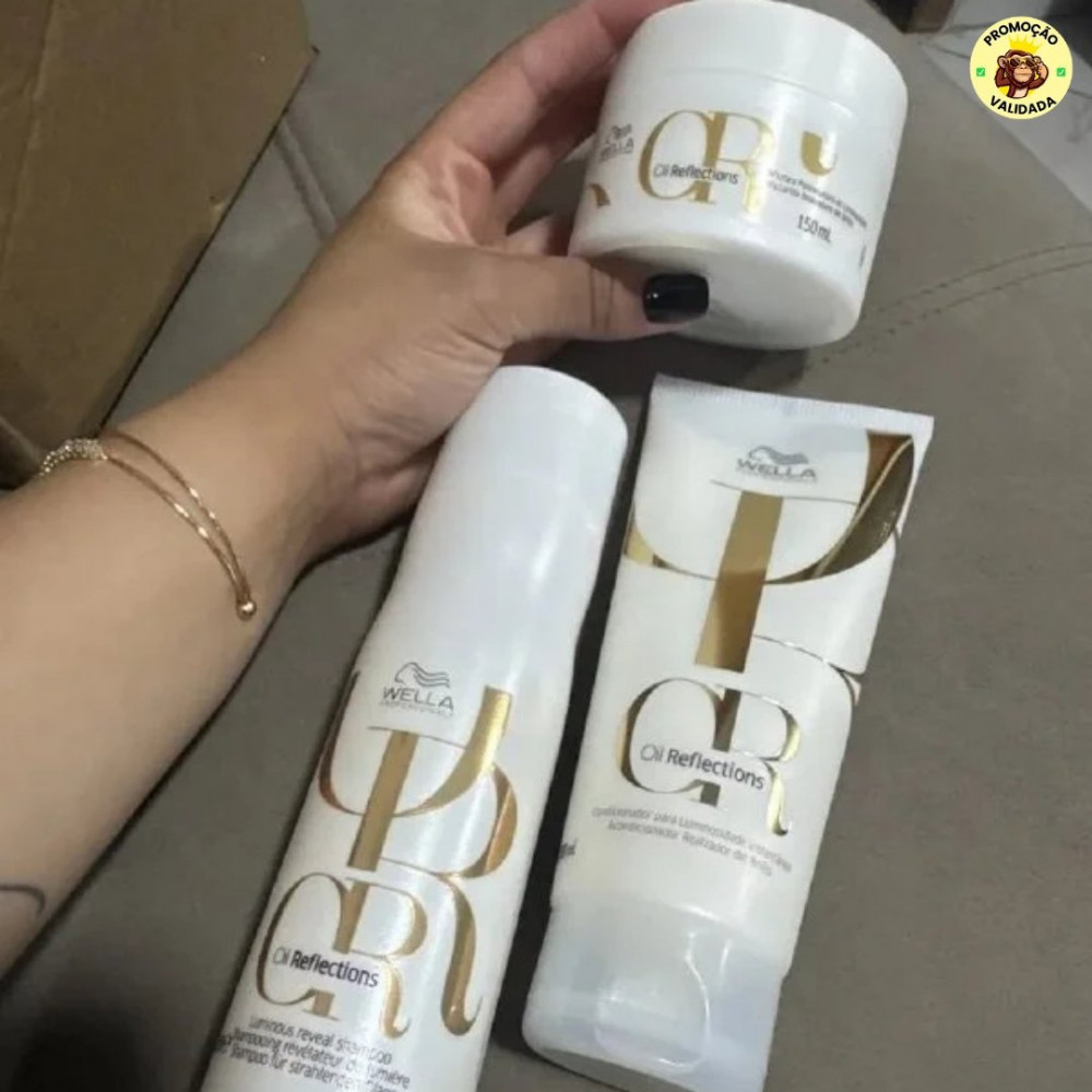 Wella Kit Oil Reflections Tratament Prof Trio (3 Produtos)