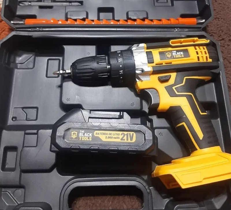 Parafusadeira e Furadeira Impacto The Black Tools 3/8