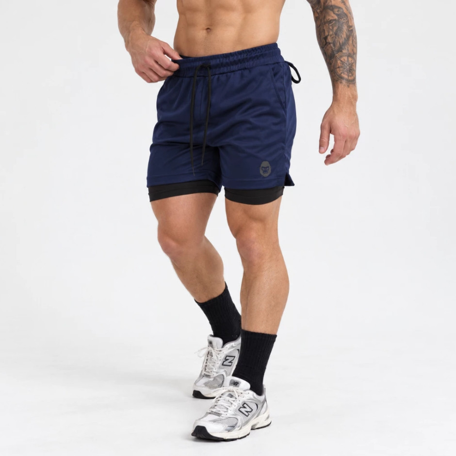 Kit 2 Shorts Masculino Kong 2 em 1 Dry Fit