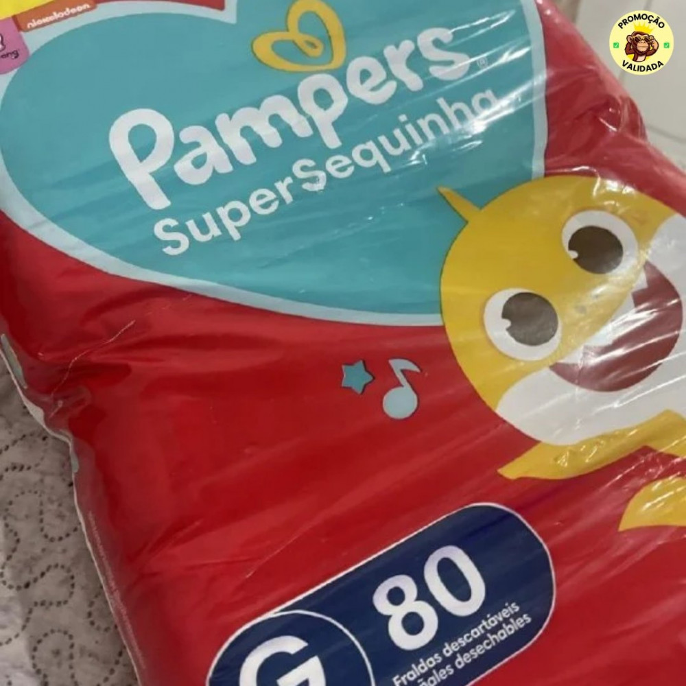 Fralda Pampers Supersequinha Tamanho G