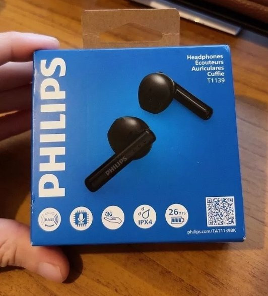 Fone De Ouvido Philips TWS Tat1139 Bluetooth Preto