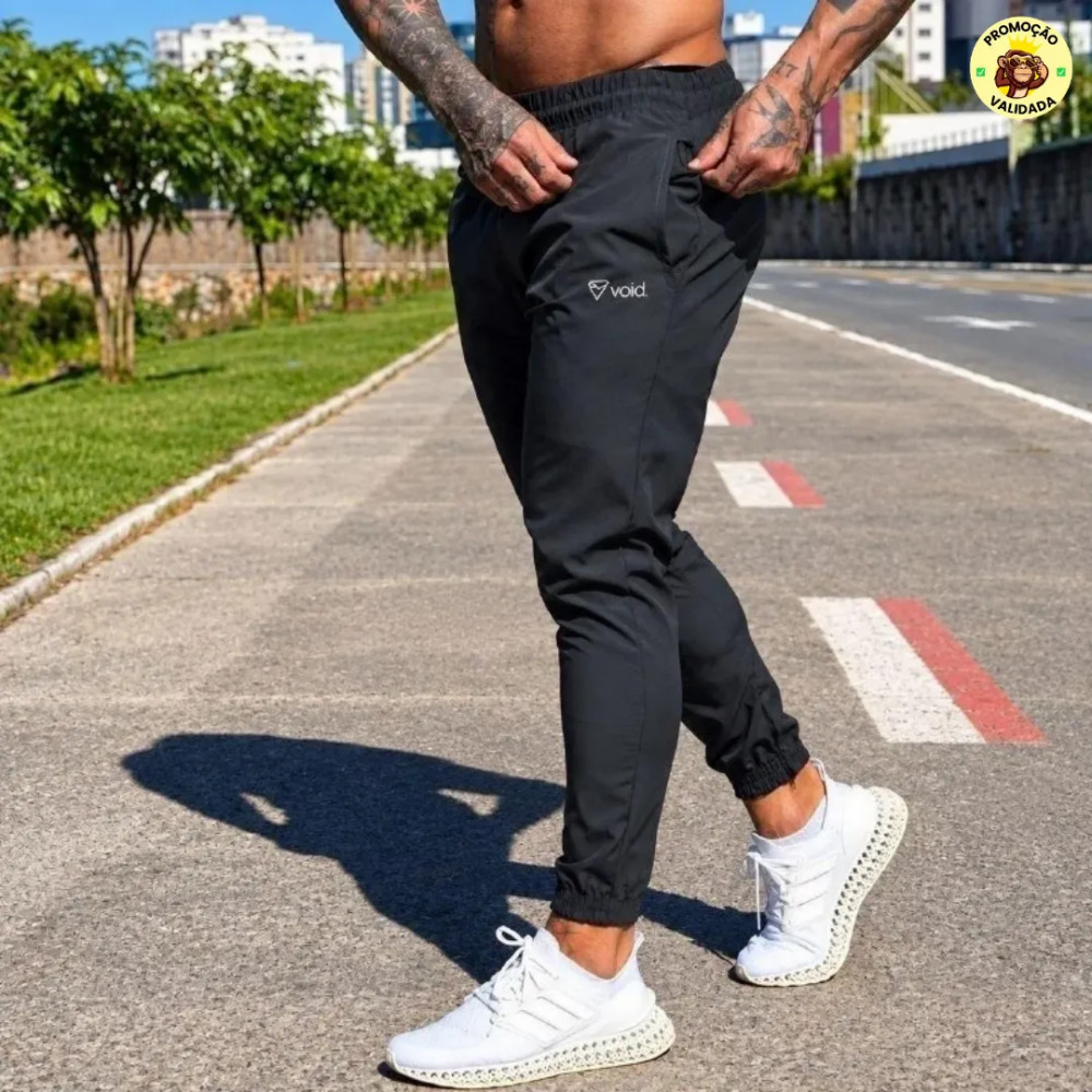 Kit com 3 Calcas Jogger Tactel com Elastano
