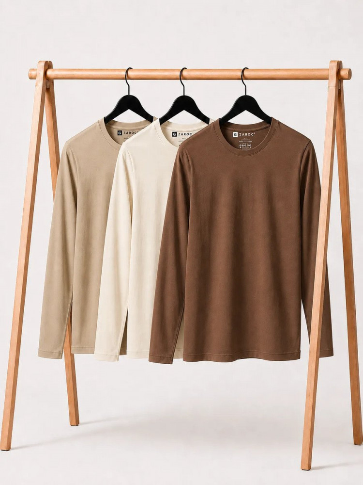 Kit 3 Camisetas Masculinas Slim Algodão 30.1