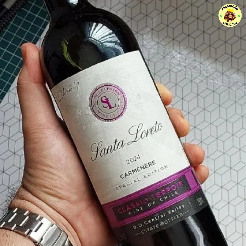 Vinho Fino Tinto Chileno Santa Loreto Varietal Carmenere