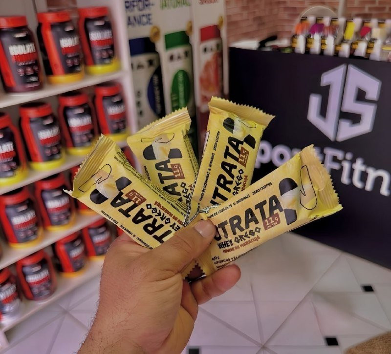 Barra Whey Grego Mousse De Maracujá Nutrata - 12 Unidades