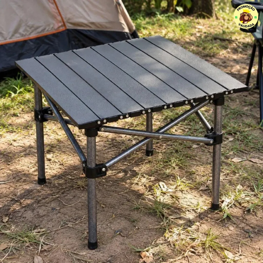 Mesa Camping Dobravel Portatil