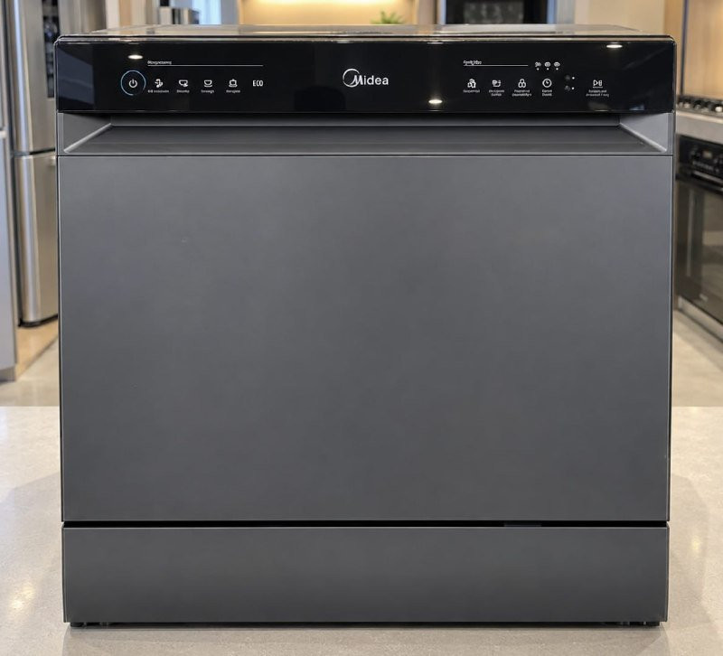 Lava Louças 8 Serviços Cinza Touch Plus Midea