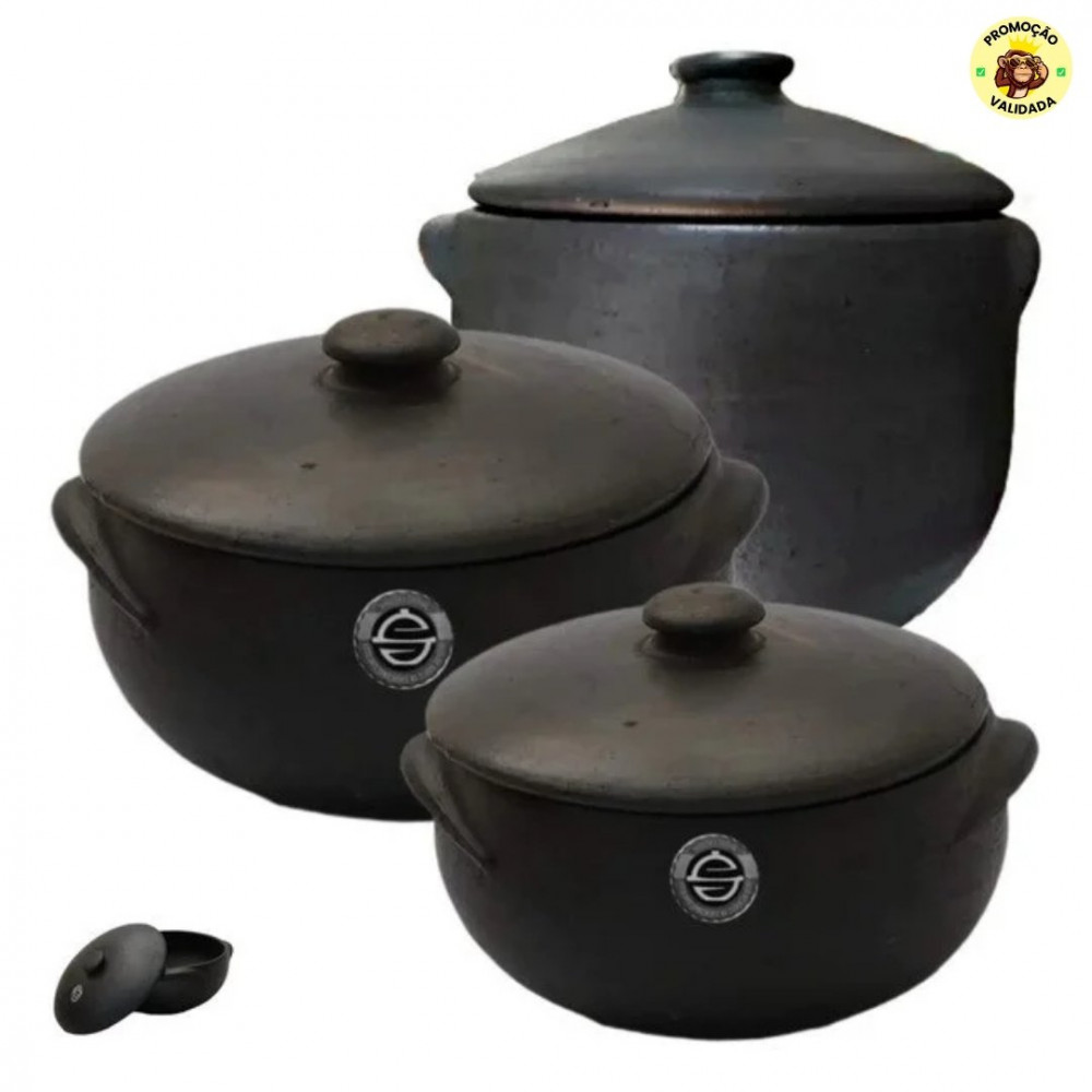 Conjunto Kit Panelas De Barro Capixaba