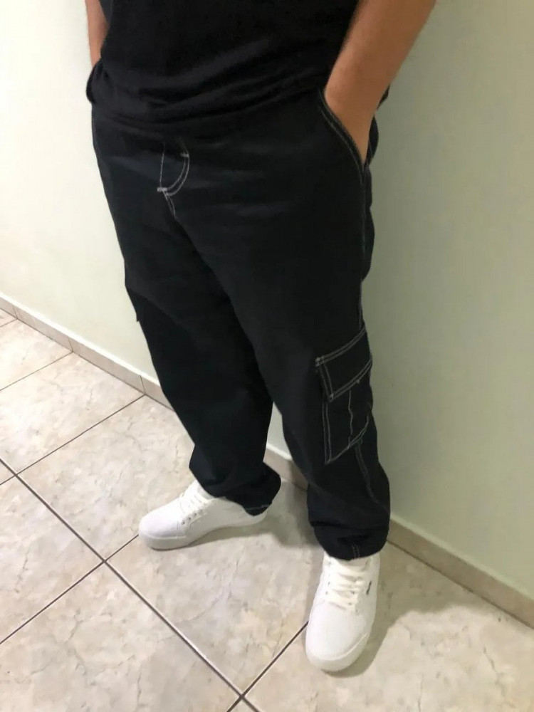 Calça Cargo Masculina Sarja 100% Algodão