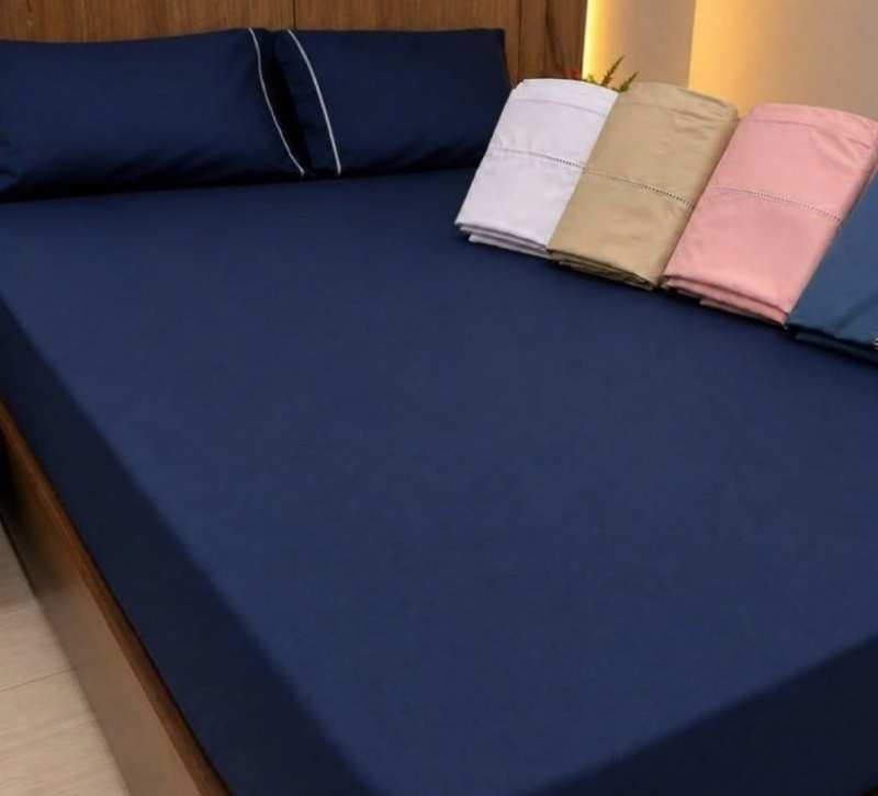 🛏️  Jogo De Lençol 400 Fios Cama Queen 3 Pçs