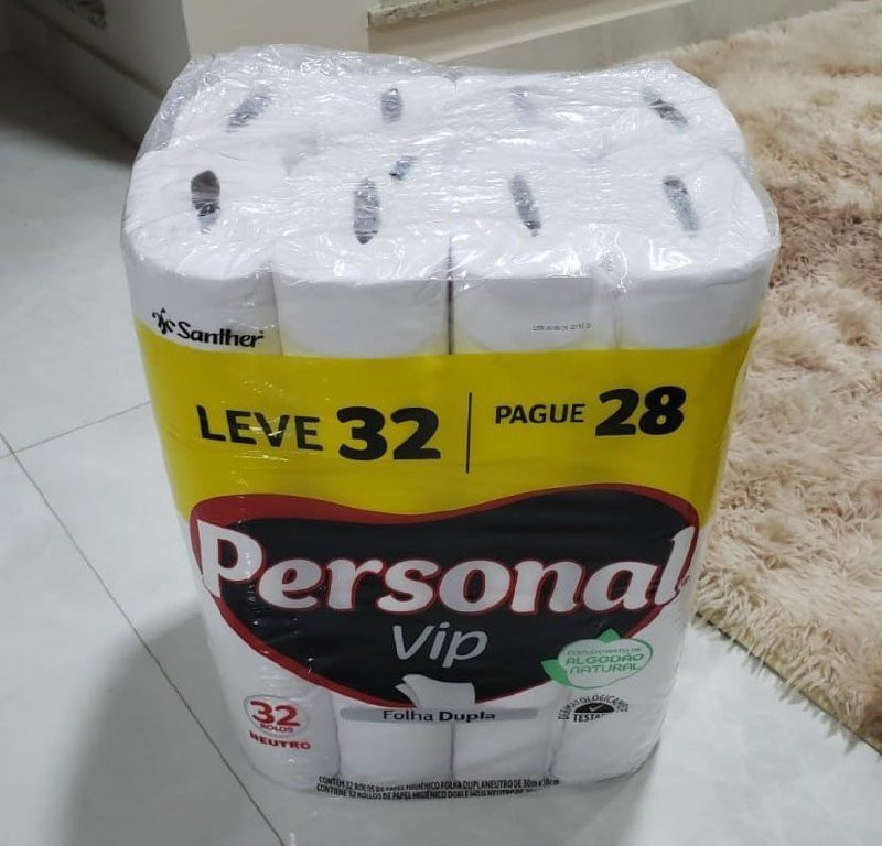 Personal Papel Higiênico VIP Folha Dupla 32 rolos de 30M