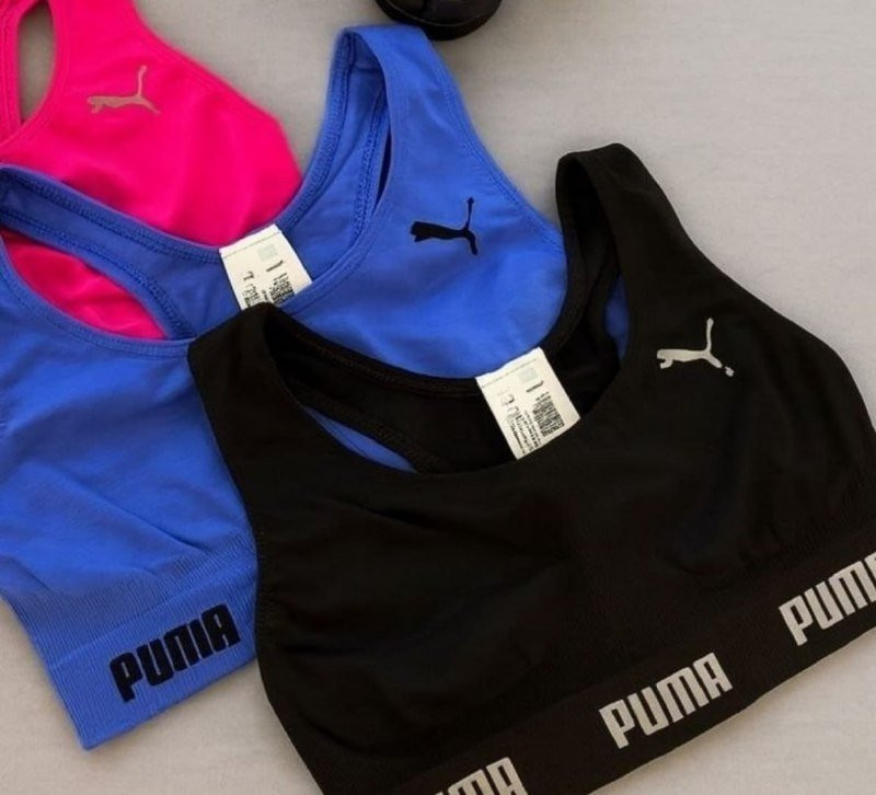 Top Puma Alta Sustentação Academia Fitness