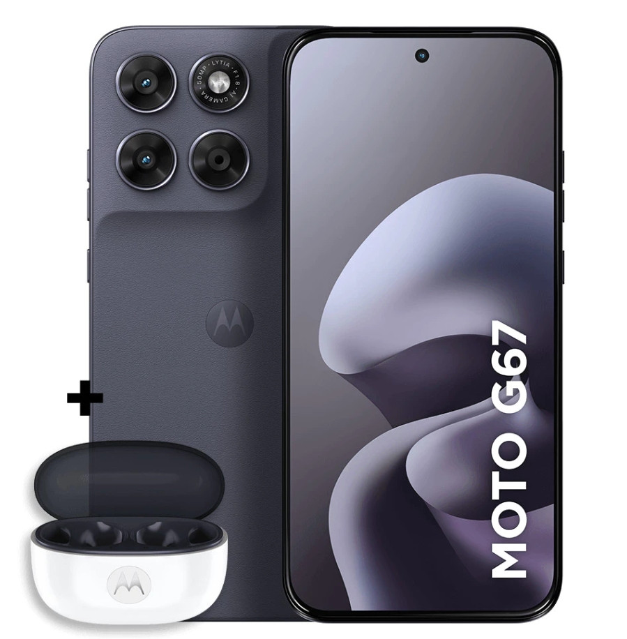 Kit Smartphone Motorola Moto g67 5G 128GB + Moto Buds 2