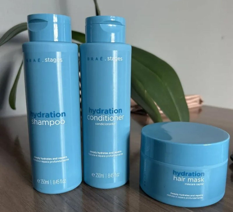 Kit Stages Hydration Braé (Shampoo + Condicionador + Máscara)
