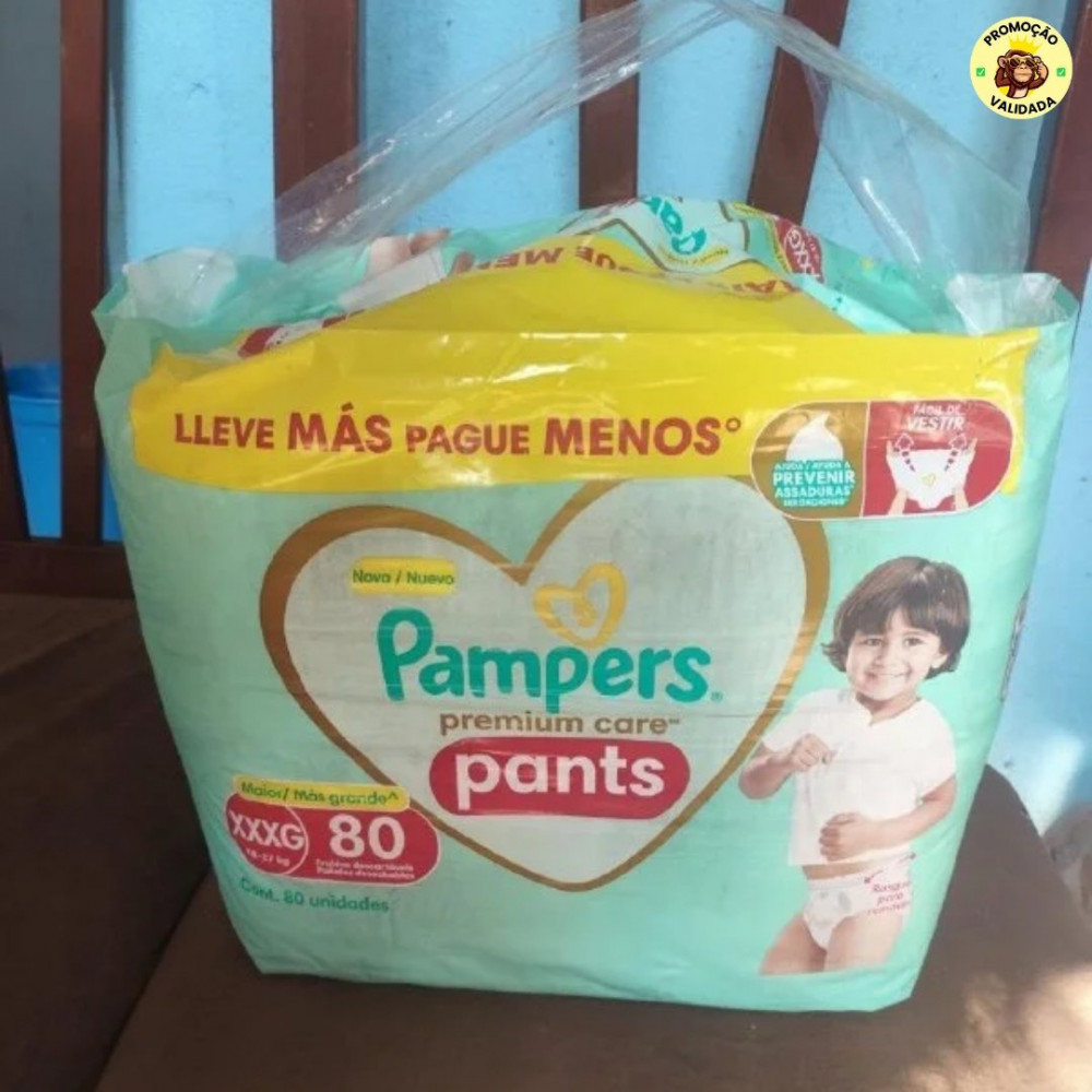 Fralda Pampers Premium Care Pants Tamanho XXXG