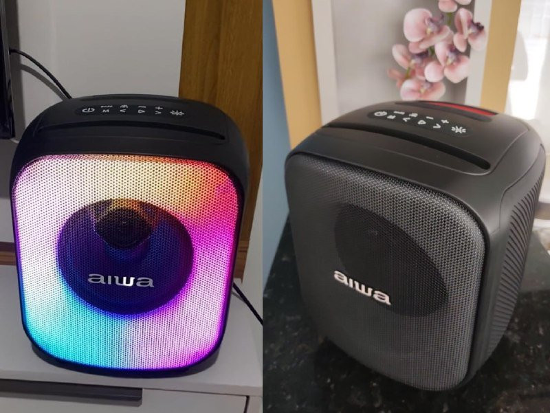 Caixa de Som PartyBox AIWA Bluetooth RGB USB TWS