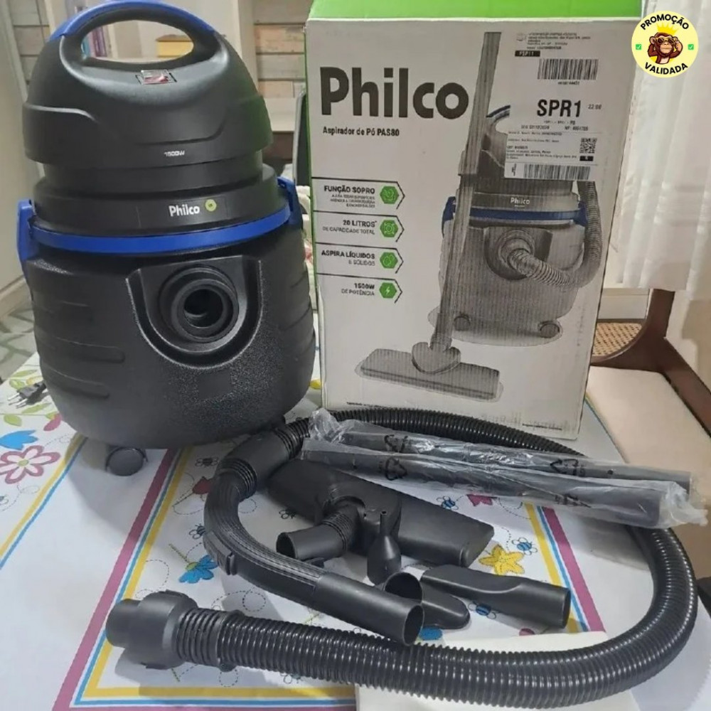 Aspirador De Água E Pó Philco 1500w
