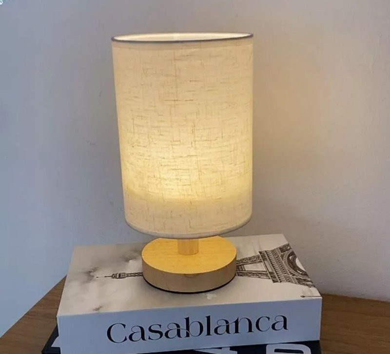 Lâmpada De Mesa Nórdica USB