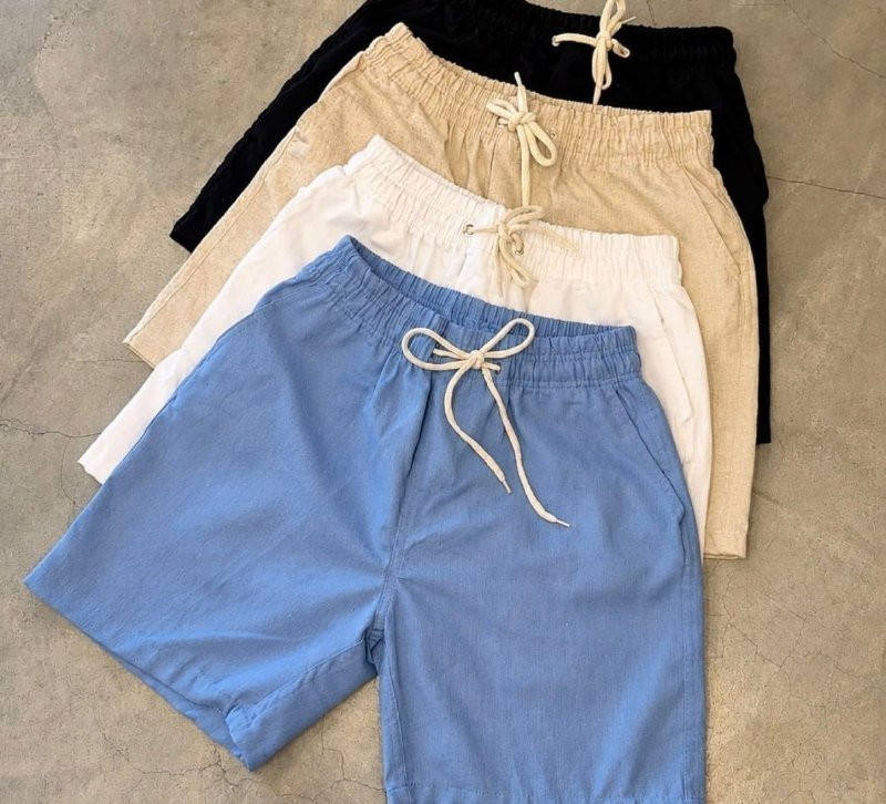 Kit 3 Shorts Linho