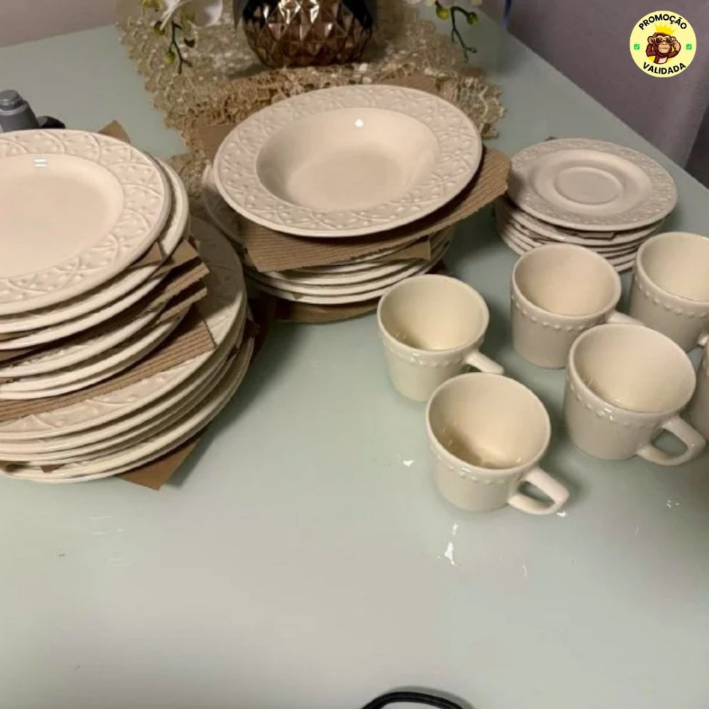 Conjunto De Jantar Daily Marfim 30 Peças