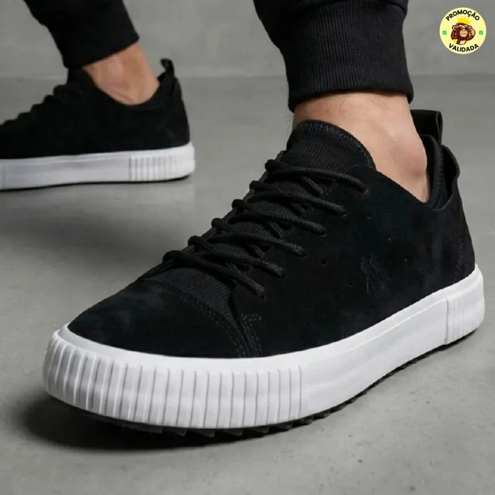 Tênis Masculino Polo Wear Camurça Casual Premium