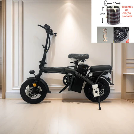 Bicicleta elétrica dobrável para adultos NUDA