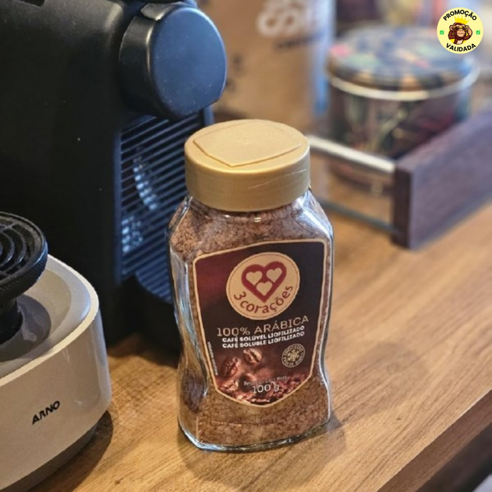 3 Corações Café Solúvel Liofilizado