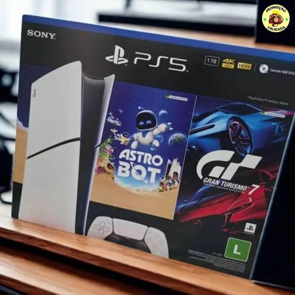 Console Playstation® 5 Slim Edição Digital 825 Gb Branco