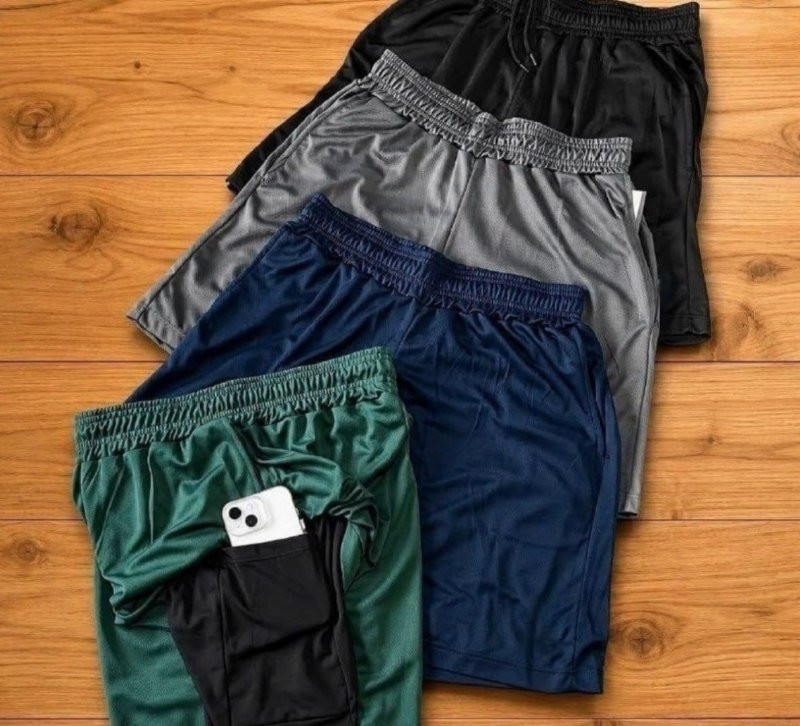 Kit 4 Shorts 2 Em 1 Duplo Dryfit Compressão Térmic