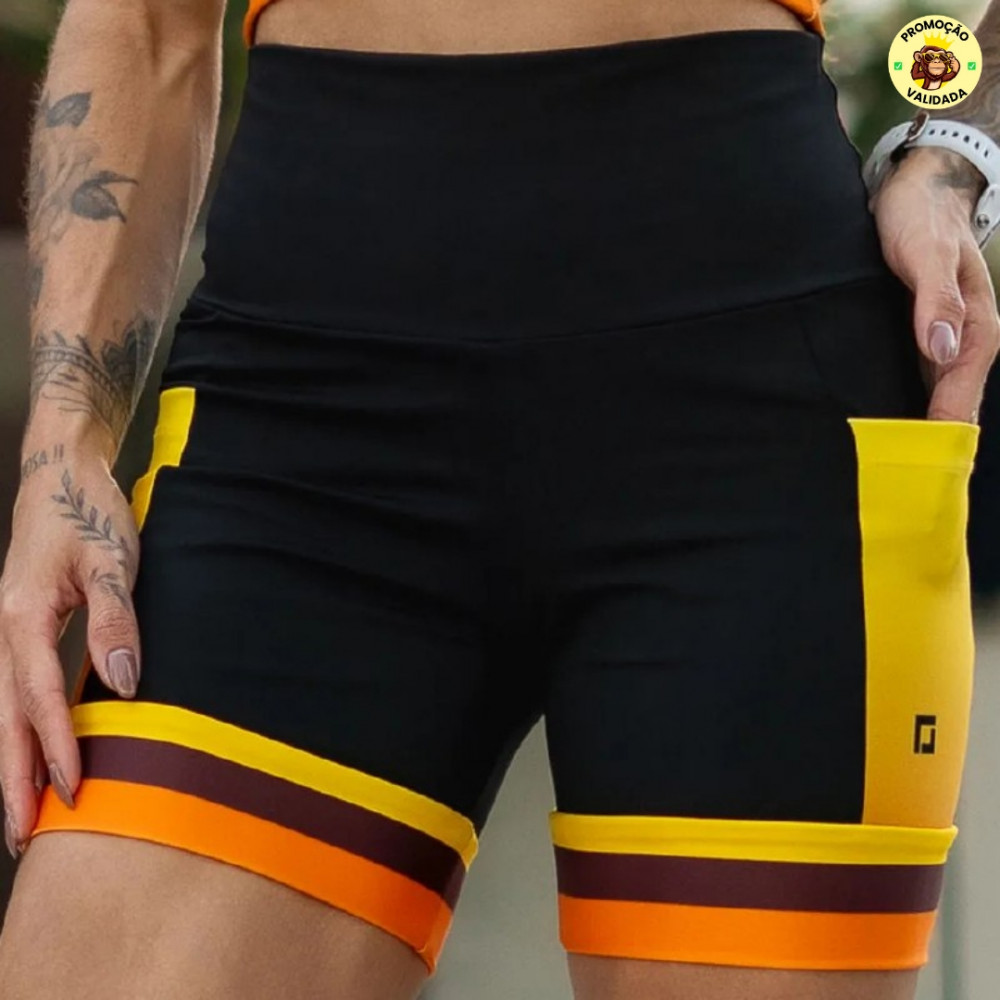 Shorts Compressão Para Corrida Feminino Zero Transparência