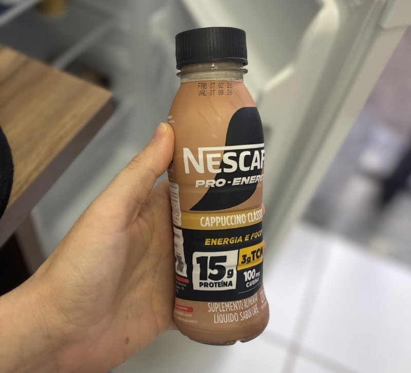 Suplemento Alimentar Nescafé Pro-Energy Capuccino 15g proteína 270ml - 6 unidades