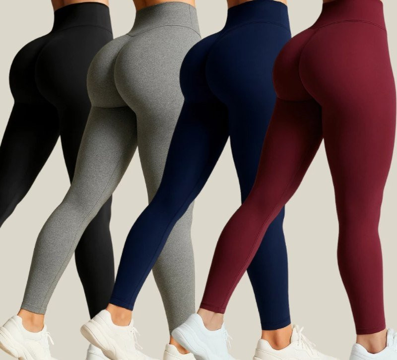 Kit 4 Calças Legging Modeladora Zero Transparência