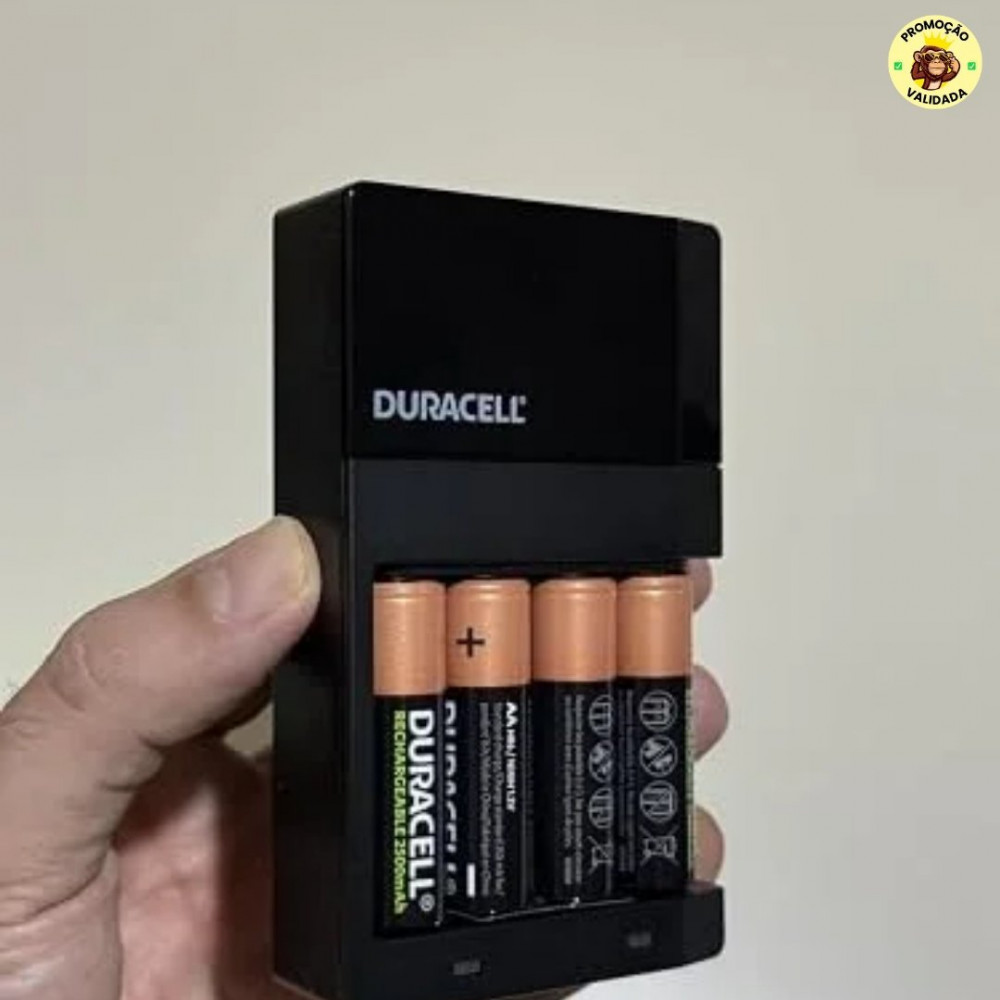 Duracell Carregador de Pilhas Recarregáveis AA e AAA