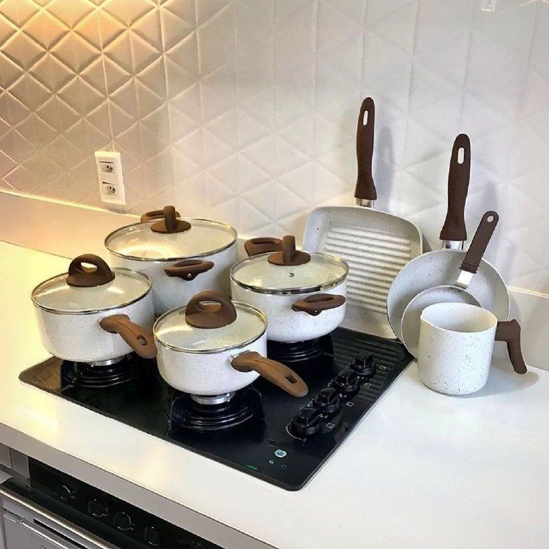 Conj de Panelas 8 Peças Ceramic Life Smart Plus - Brinox