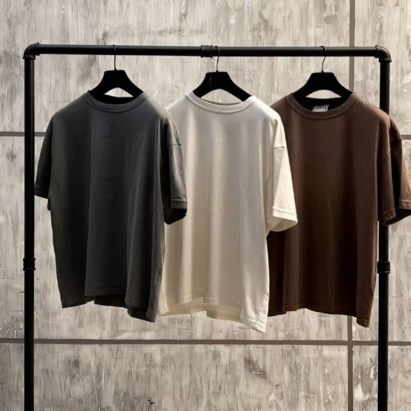 Kit com 3 Camisetas Oversized Algodão