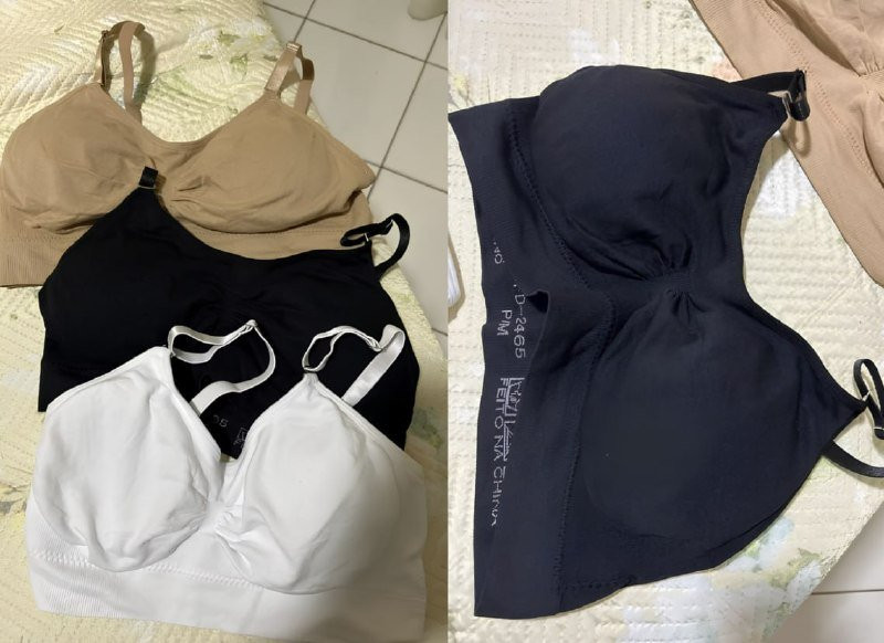 Kit 3 Top Sutiã Sem Costura C/ Alça Ajustável - Tamanho M