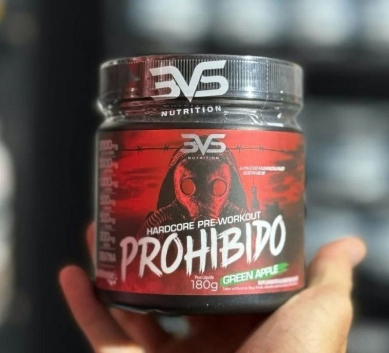Pré Treino Proibido 180g Sabor Green Apple