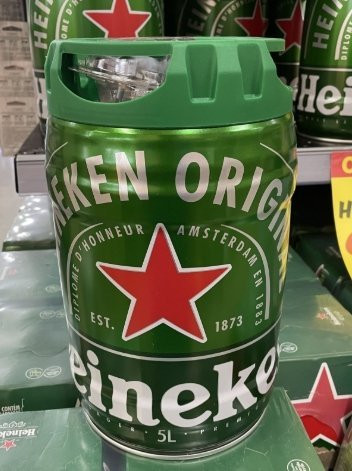 Cerveja Heineken 5L Barril Gelado