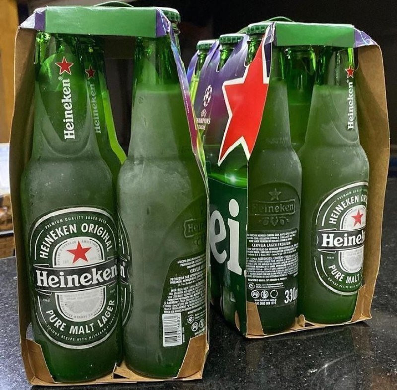 Cerveja Heineken Long Neck 330ml Pack com 6 Unidades