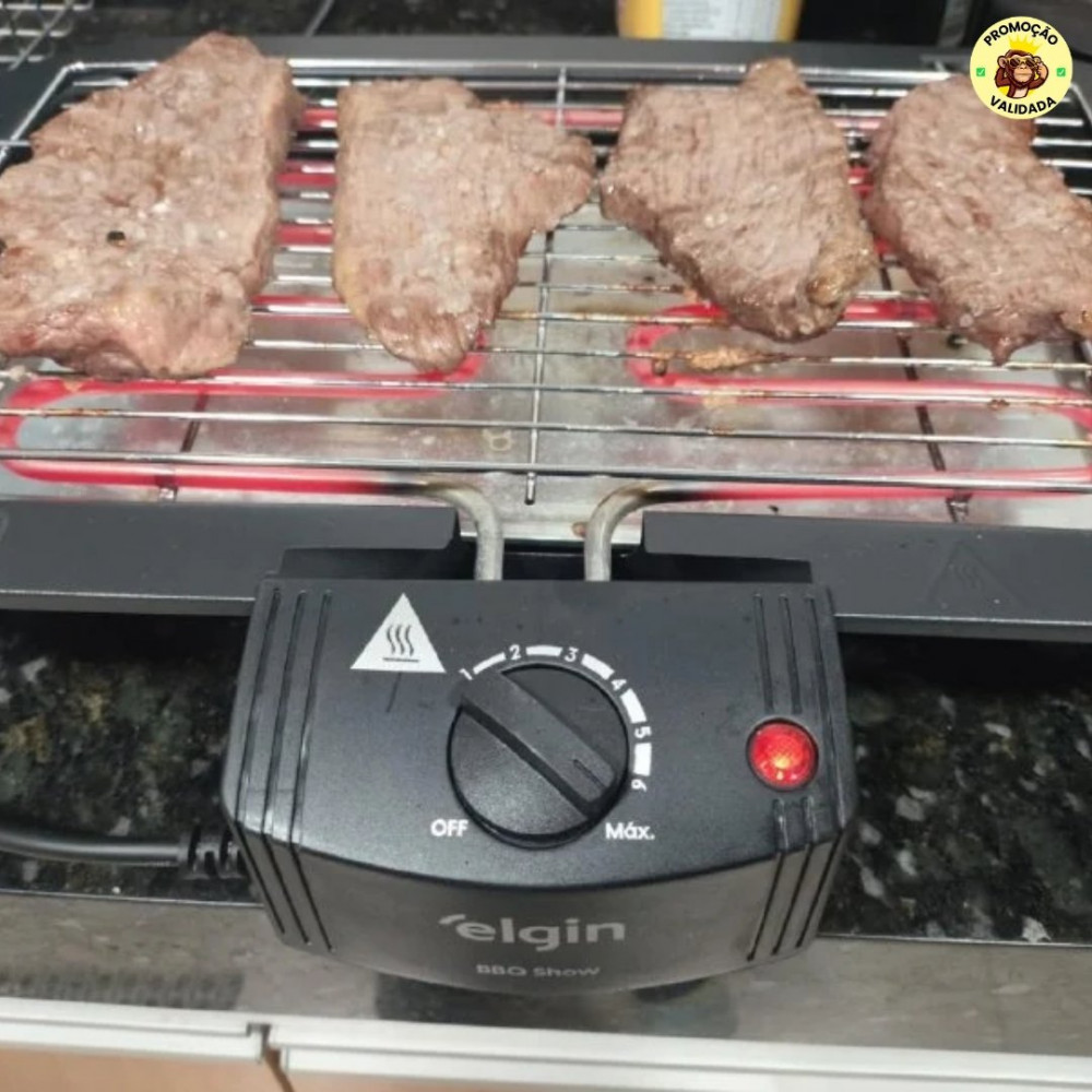 Churrasqueira Elétrica De Mesa Bbq Show Elgin 110V