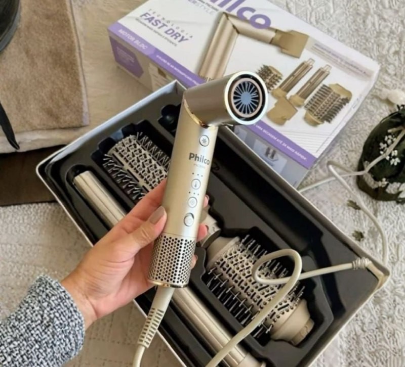Secador de Cabelo Philco 4 em 1 Dobrável Portátil