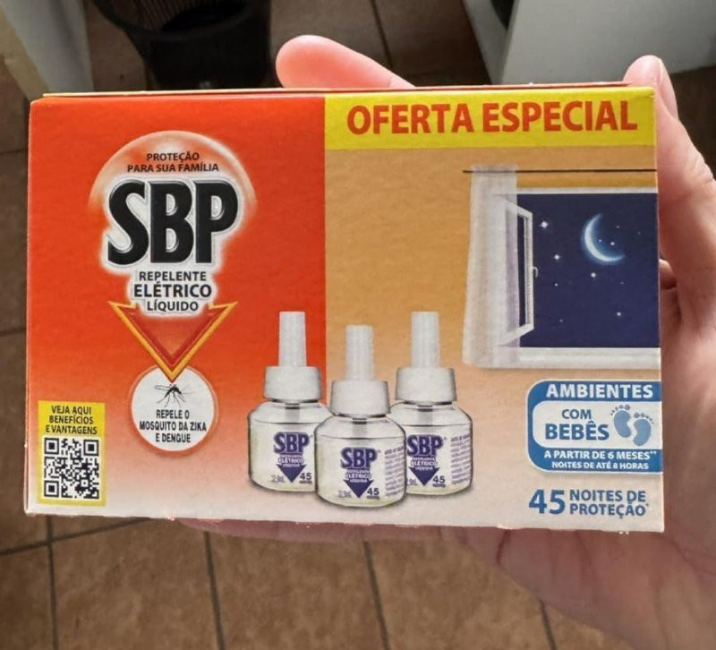 Repelente Líquido Elétrico SBP Refil - Caixa com 3 Unidades